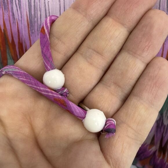 Y2K Womens Sheer Beaded Tunic Top L/XL Fairy Festival Boho Artsy Indie Resort - Picture 8 of 11